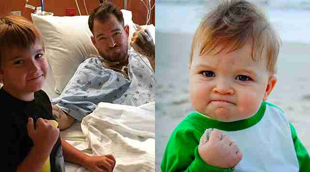 How the Boy From the “Success Kid” Meme Helped Raise Over $100,000 to Save His Dad’s Life