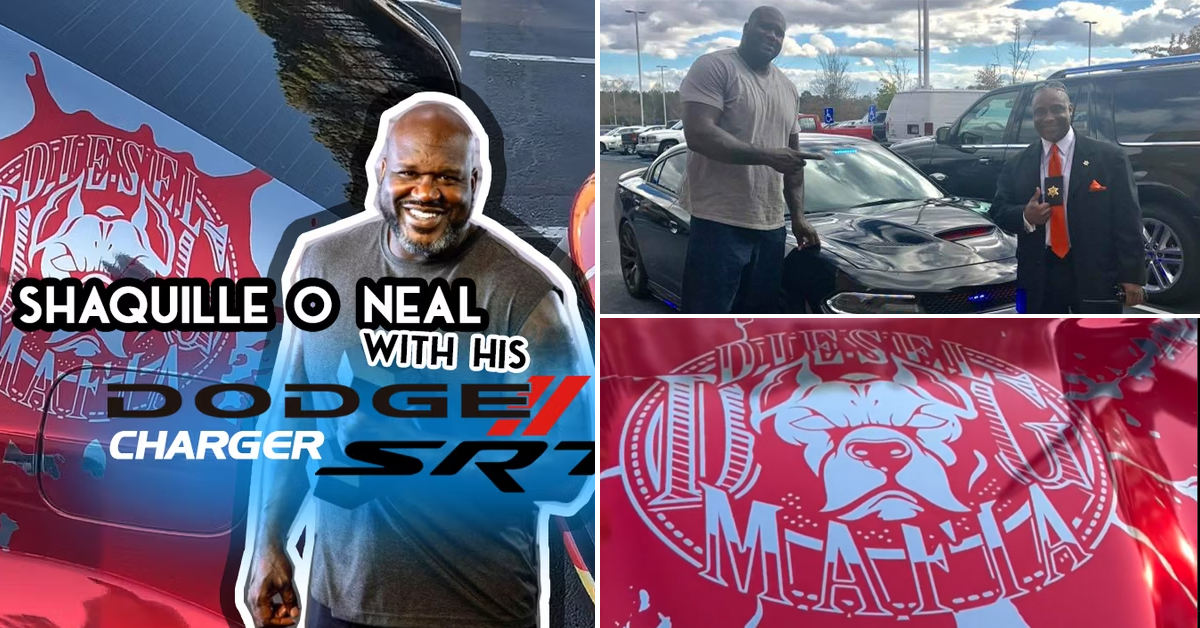 Shaquille O’Neal gifts himself a highly customized Dodge Charger SRT Hellcat for his 50th birthday