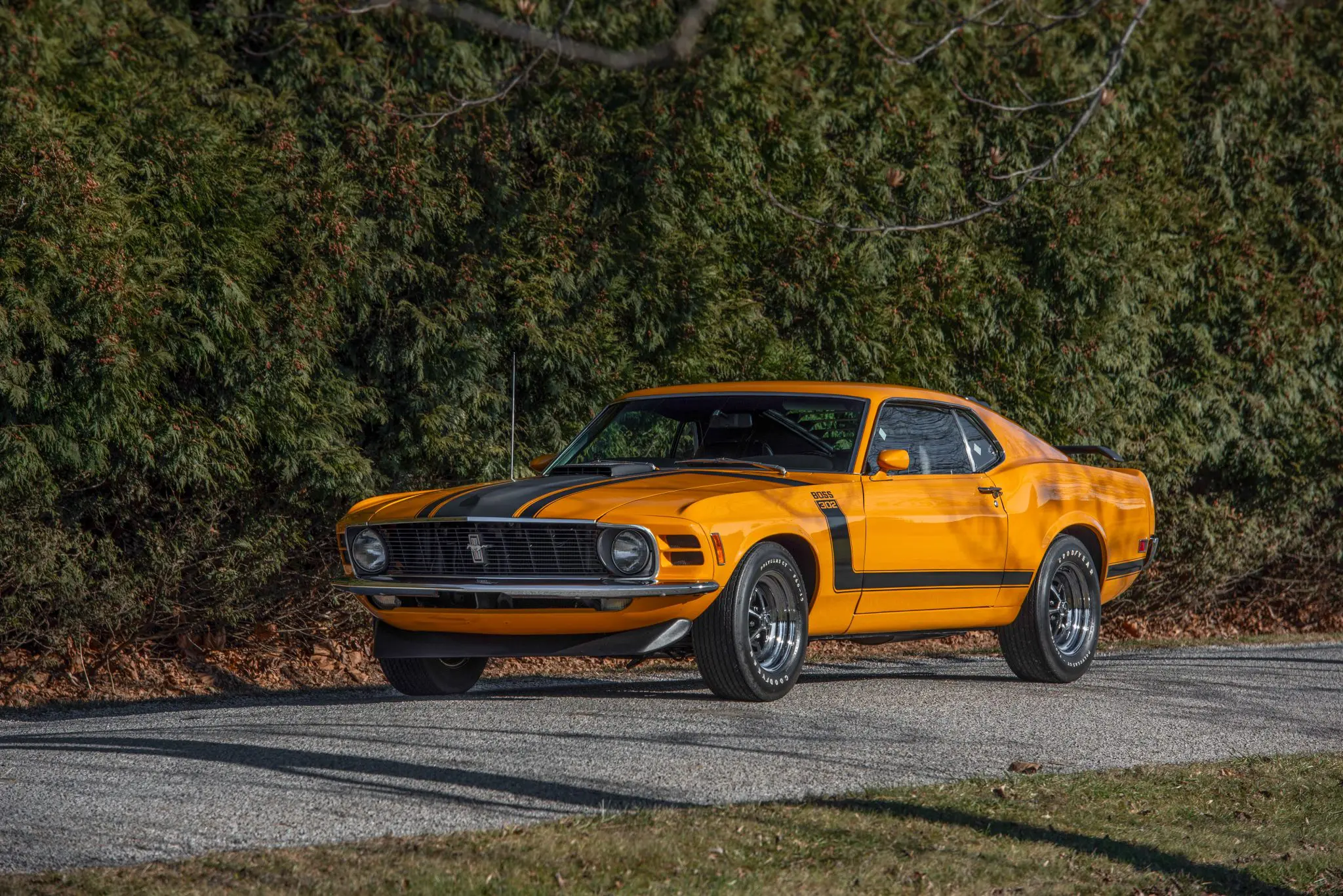1970 Ford Mustang Boss 302 Finished in Grabber Orange over black vinyl upholstery