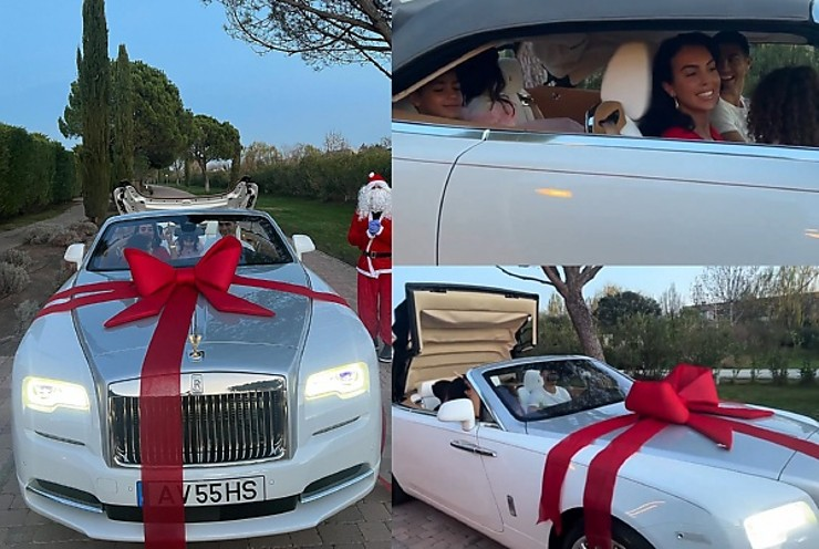 Cristiano Ronaldo’s Girlfriend Gave Him A $370k  Rolls Royce For Christmas