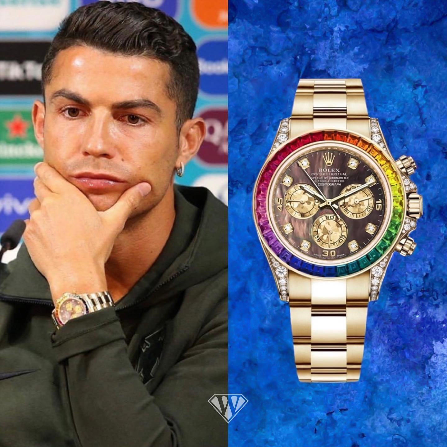 Check Out Cristiano ‘GOAT’ Ronaldo’s Crazy Expensive Watch Collection