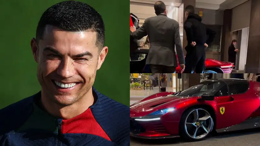 Cristiano Ronaldo flaunts new £2m Ferrari so exclusive only 599 were ever made as latest addition to £19m car collection