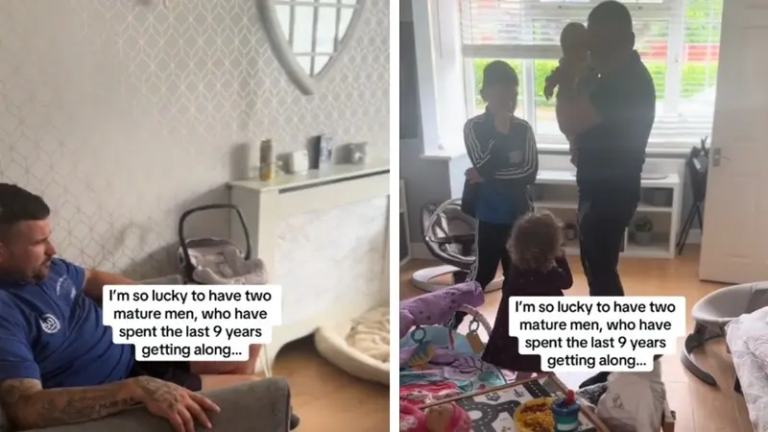 Woman Films Ex-Husband’s Reaction To New Husband When He Comes To Pick Up Their Son