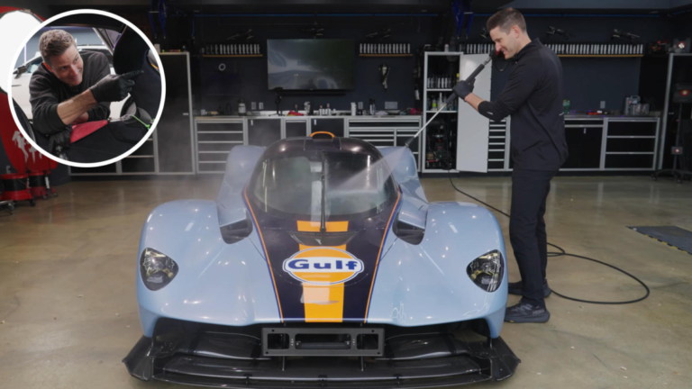 The proud owner of a $5 million Aston Martin Valkyrie splurged $50,000 on meticulous detailing and a full-body PPF wrap, yet the technician had to tread lightly, because hitting the wrong switch could rack up a $220,000 bill