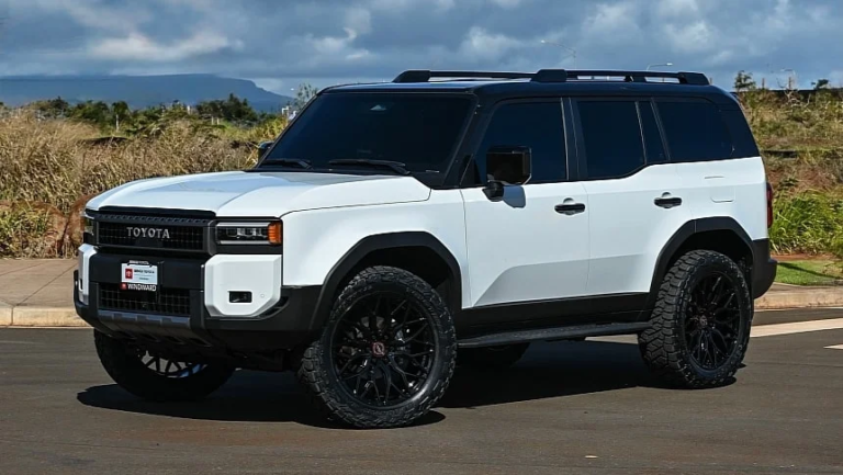 White and Black, Lifted Toyota Land Cruiser Looks Like an Off-Road Stormtrooper on 22s